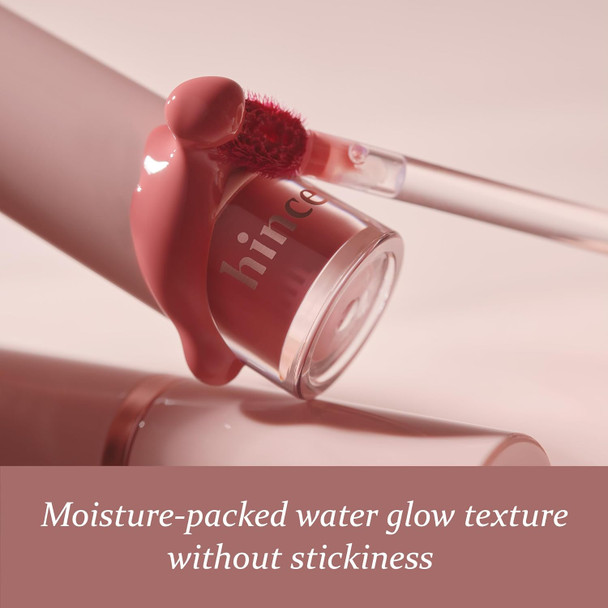 HINCE Mood Enhancer Water Liquid Glow - Non-Sticky & Waterproof Lip Stain for Women - Long Wearing Lip Gloss for Natural and Glass Glow - Moisturizing Liquid Makeup, 0.16 fl.oz