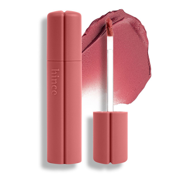 HINCE Nu Blur Tint - Creamy Velvet Matte Lip Tint with Soft-Focus Blur Finish, Airy Whipped Mousse Texture, Lightweight Buildable Korean Lip Cream, Non-Drying, Long-Lasting, 0.13 oz