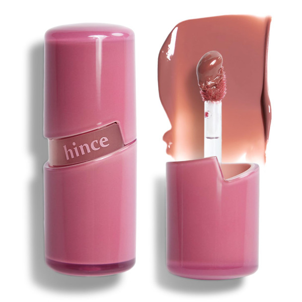 HINCE Raw Glow Lip Tint - Stain Glazed, Glossy Dewy Lip Gloss, Non Sticky & Long Wearing for Natural Glass Glow, Hydrating, Moisturizing Liquid Lipstick, Vegan, 0.13 fl.oz