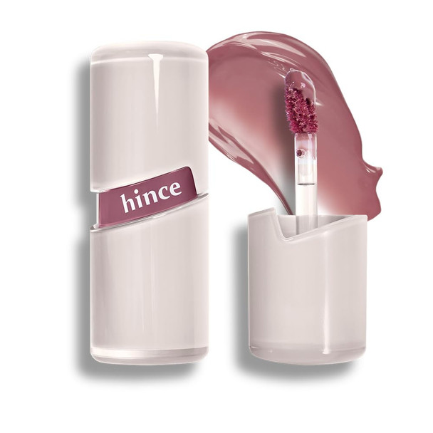 HINCE Raw Glow Lip Tint - Stain Glazed, Glossy Dewy Lip Gloss, Non Sticky & Long Wearing for Natural Glass Glow, Hydrating, Moisturizing Liquid Lipstick, Vegan, 0.13 fl.oz