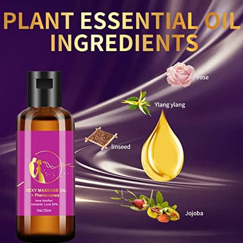 Hotiary Pheromones Massage Oil Lover Spa for Women and Men Oil Massage Oil for Couples Sex Love Him Her Romantic Oil