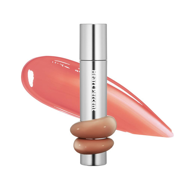 Heart Percent Dote On Mood One Way Glowy Tint Glass like High Shine Glossy Finish w/Long Lasting Luminous Color Lip Stain for Glowy Look