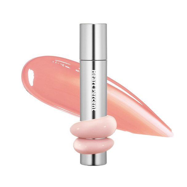 Heart Percent Dote On Mood One Way Glowy Tint Glass like High Shine Glossy Finish w/Long Lasting Luminous Color Lip Stain for Glowy Look