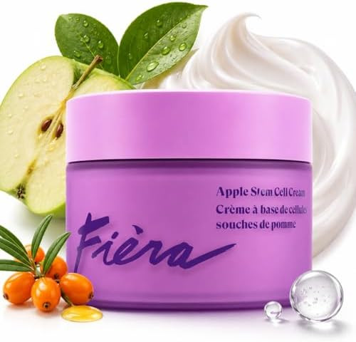 FIÈRA 24-Hour Rejuvenating Face Cream with Apple Stem Cells  Anti Aging Moisturizer for Mature Skin Day and  Night Hydration Improves Skin Tone Texture  and Elasticity  1.69 FL.