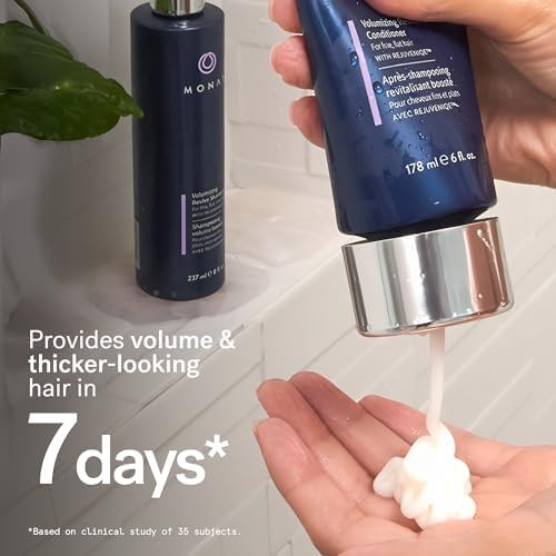 MONAT Volumizing Shampoo & Conditioner Set Infused with REJUVENIQE – Lightweight Care for Fine, Flat Hair – Enhances Volume, Adds Softness and Shine