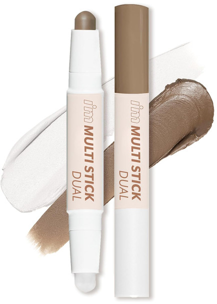 I'M MEME Two Shade Contour  I'm Multi Stick Dual 001 Contouring  Shading and Highlighting Matte Finish Suitable for Beginners Portable Size Lightweight Formula Mother's Day