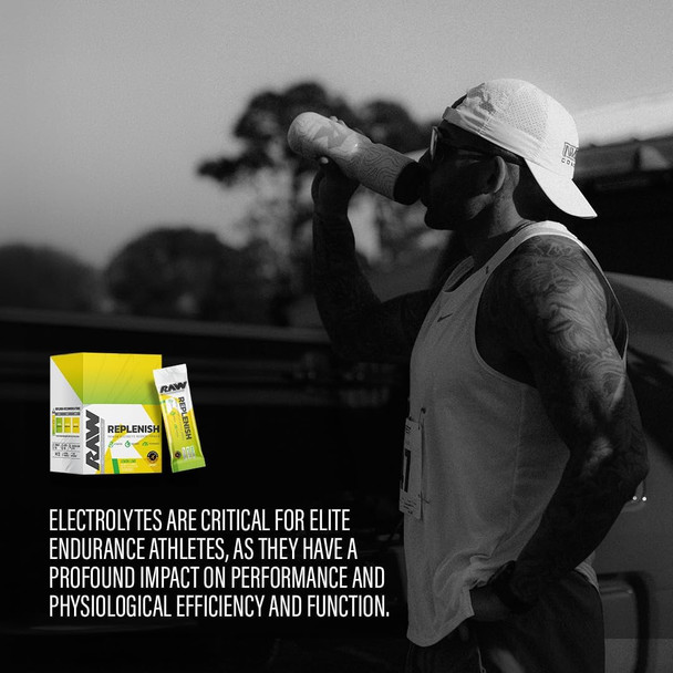 RAW Replenish Packets Premium Electrolytes Powder Recovery Formula