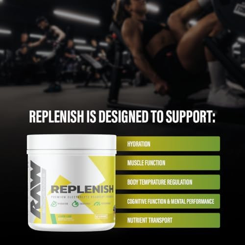 RAW Replenish Packets Premium Electrolytes Powder Recovery Formula
