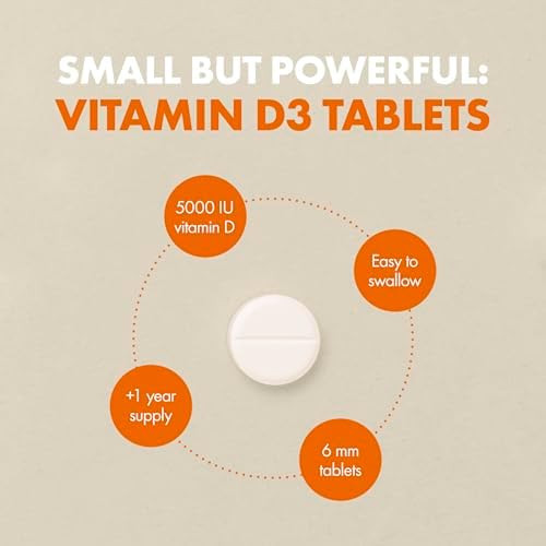 Incite Nutrition Vitamin D 5000 iu - 400 Premium Vitamin D3 Easy-Swallow Micro Tablets - High Strength Cholecalciferol VIT D3 5000iu  Vegetarian Supplement