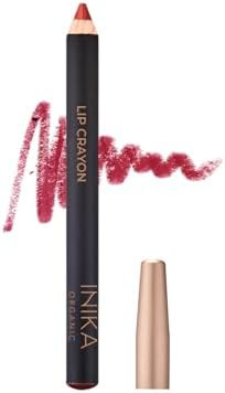 INIKA Organic Long Lasting Lipstick Crayon with Vegan Lipstick and Organic Lip Liner  Hypoallergenic Cruelty-Free Matte Finish Enriched with Vitamin E and Coconut Oil