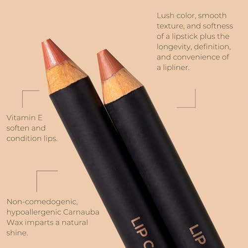 INIKA Organic Long Lasting Lipstick Crayon with Vegan Lipstick and Organic Lip Liner  Hypoallergenic Cruelty-Free Matte Finish Enriched with Vitamin E and Coconut Oil