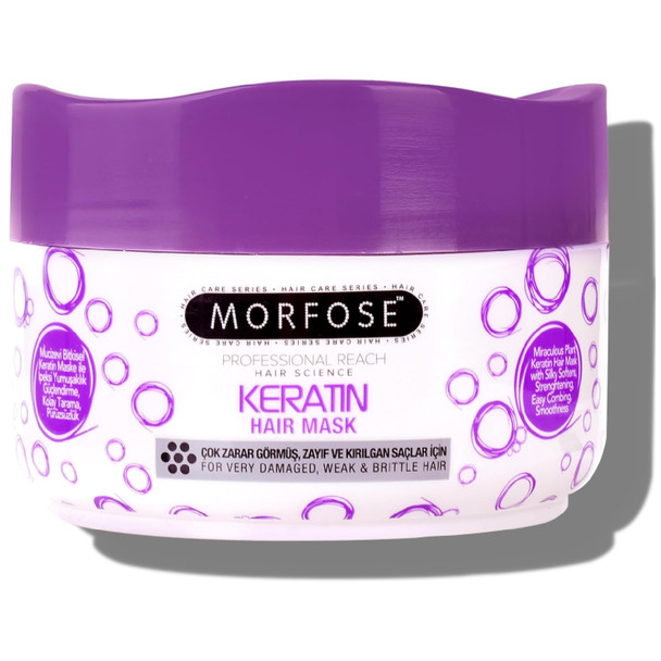 Morfose Professional Biotin Hair Mask for Dry, Damaged, or Brittle Strands, Repairs and Protects, Soft, Smooth and Healthy Hair, reduces Brakage and Split-Ends