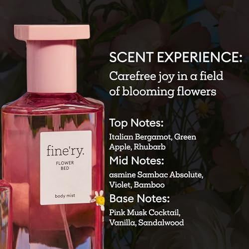 Fine'ry Body Mist Gift Set  Fragrance Spray Trio Floral Scents Hair and Body Perfume Mist  Vegan Cruelty Free | 5 oz x 3
