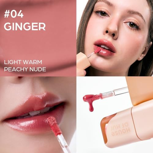 House of Hur Glowy Ampoule Tint with Honey & Vitamins | Hydrating & Vibrant Lip Color (4 Colors)