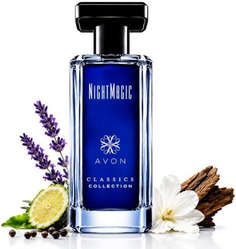 AVON Classics Night Magic Cologne for Men Woody Floral Men's Cologne with Neroli Jasmine and Musk  Long-Lasting and Non-Toxic Perfume for Men from Classics Collection