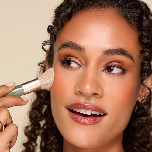 EcoTools Sea Gems Cream  Liquid and Cream Makeup Brush  Liquid and cream blush brush for cheeks smooth buildable cheek color sustainable design vegan