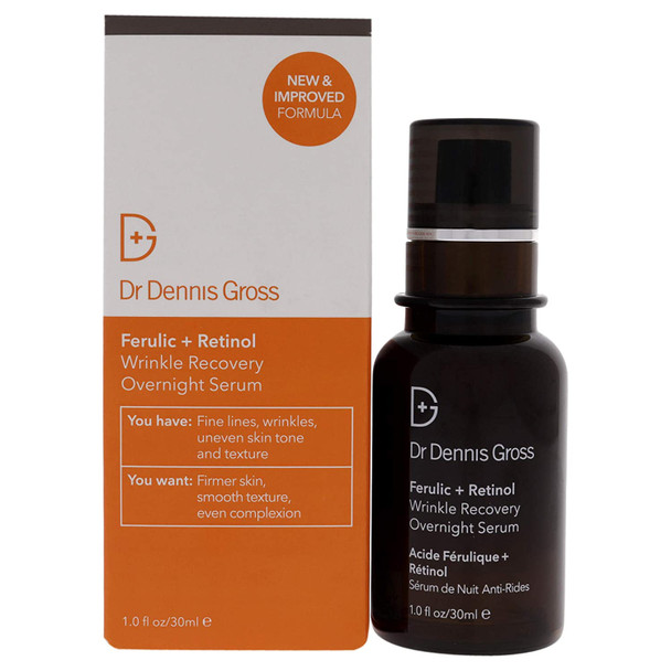 Dr. Dennis Gross Ferulic Plus Retinol Wrinkle Recovery Overnight Serum Unisex Serum 1 oz
