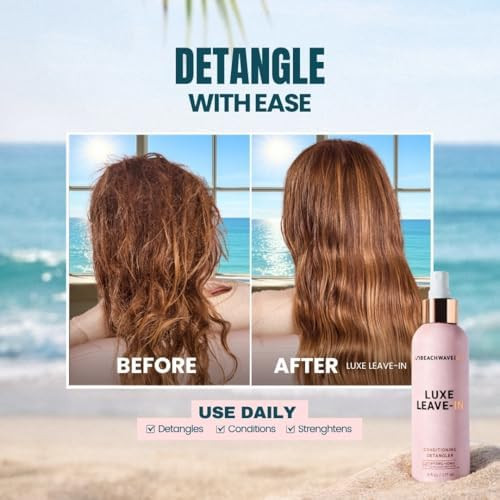 The Beachwaver Co. Luxe Leave In Conditioning Detangler Leave In Treatment to Hydrate Smooth & Strengthen