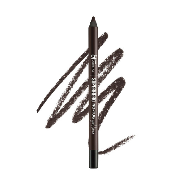 IT Cosmetics Superhero No-Tug Waterproof Gel Eyeliner for Tightlining | Blendable Eye Pencil for Winged Liner or Smoky Eye, Super Smooth Glide, Creamy No-Tug Formula, All Day Wear, Sharpenable