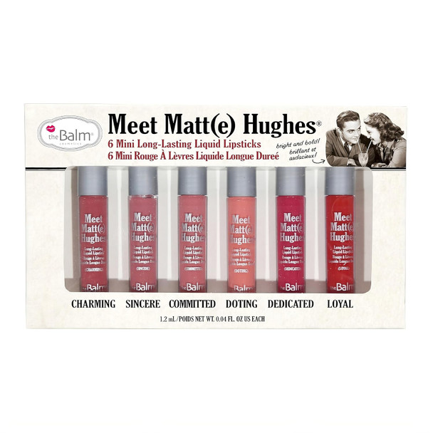 theBalm Meet Matt(e) Hughes Set of 6 Mini Long-Lasting Liquid Lipsticks
