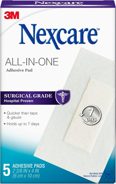 Nexcare All-in-One Adhesive Pads, 2.375 x 4 in