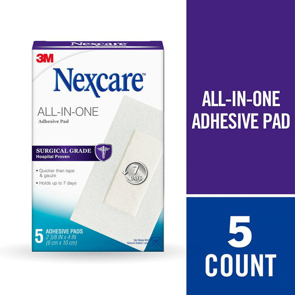 Nexcare All-in-One Adhesive Pads, 2.375 x 4 in