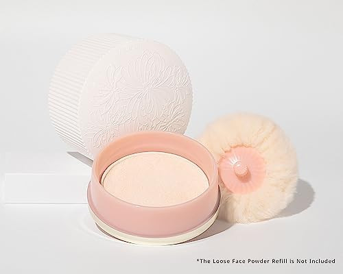 Paul & Joe Loose Powder Box + Puff - Refill Sold Separately, All-Day Lightweight Powder, Translucent Skin, Covers Pores, Absorbs Excessive Sebum, Creates Airy and Velvety Skin
