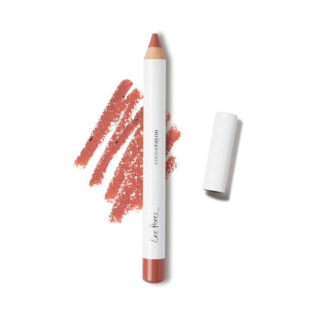 Ere Perez - Coco Crayon Hydrating Lip Color  Moisturize  Protect  Nourish Repair  Natural  Creamy Lip + Cheek Crayon  Vegan Cruelty-Free Clean Beauty