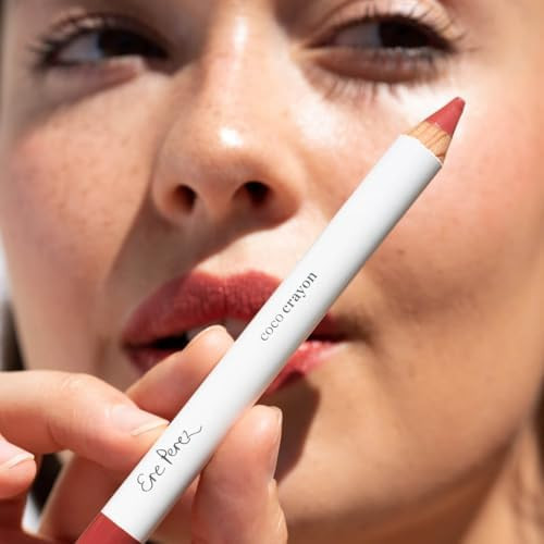Ere Perez - Coco Crayon Hydrating Lip Color  Moisturize  Protect  Nourish Repair  Natural  Creamy Lip + Cheek Crayon  Vegan Cruelty-Free Clean Beauty