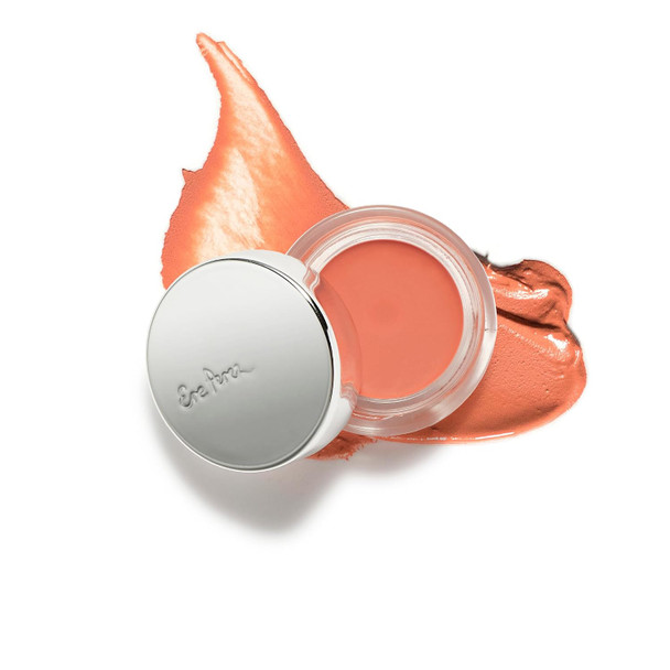 Ere Perez - Carrot Color Pot Buildable  Blendable Vibrant  Multitasking Cream Blush for Lips + Cheeks  Vegan Cruelty-Free Clean Beauty