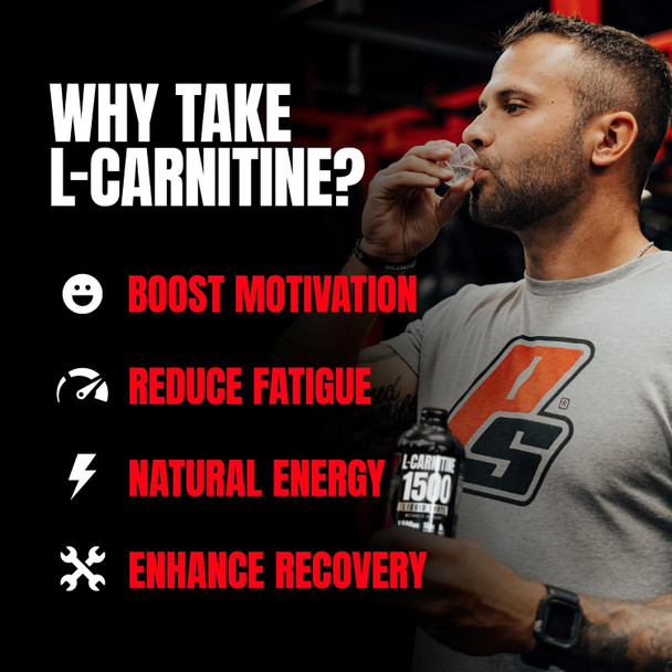 ProSupps L Carnitine Liquid 1500 Stimulant Free Liquid Shots Berry Clean Workout Drink for Energy Performance and Muscle Recovery No Sugar No Carbs 31 Servings