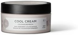 Maria Nila Color Refresh Cool Cream Hair Mask bring out Beige/Cold Tones, Semi-Permanent Pigments, 100% Vegan & Sulfate/Paraben free