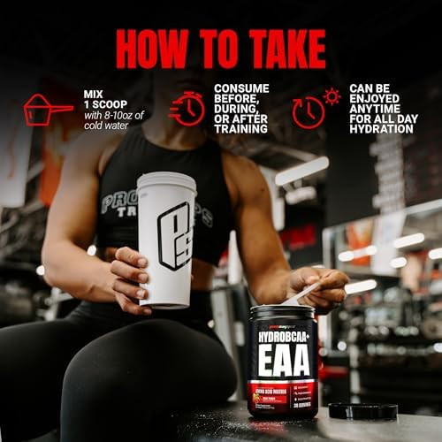 ProSupps HydroBCAA Essential Amino Acids Powder Workout Supplement with BCAA EAAs and Electrolytes for Hydration and Recovery Stimulant Free Soy and Gluten Free  30 Servings