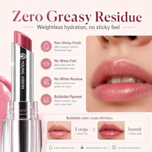 YOUNG VISION Lipstick Tinted Lip Balm Sheer Hydrating Lipstick