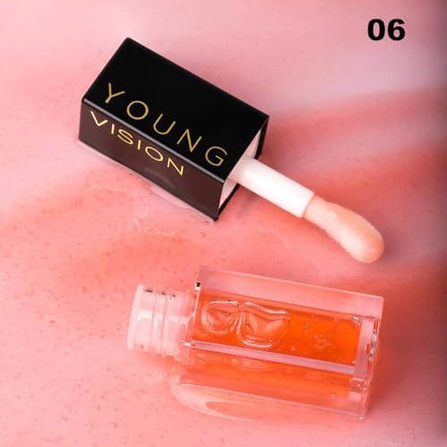 YOUNG VISION Lip Glow Oil Lip Gloss with Jojoba Seed Oil Moisturing and Plumping