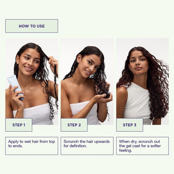 Maria Nila Coils and  Curls Styling Gel Weightless Curl Definer 4.2 Fl Oz Light Hol For Curly and Wavy Hair Shea butter for Soft and Frizz Free Hair 100% Vegan