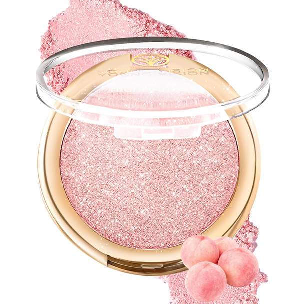 YOUNG VISION Pressed Powder Face Highlighter Luminous Baked Natural Glow Contour Powder