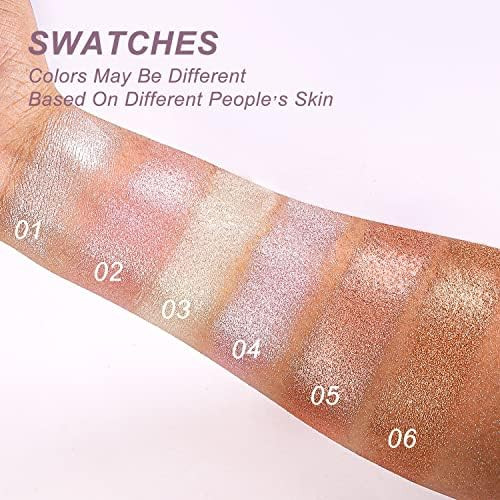 YOUNG VISION Pressed Powder Face Highlighter Luminous Baked Natural Glow Contour Powder