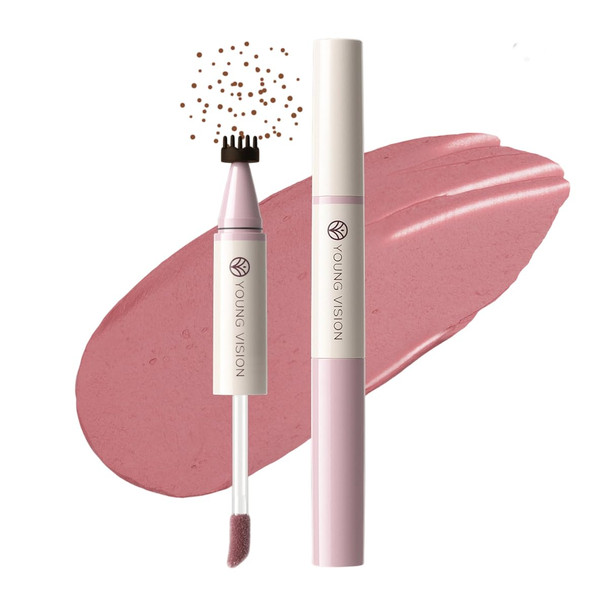 YOUNG VISION 2-in-1 Freckle Stamp & Liquid Blush Dual Ended Waterproof quick-dry and long lasting