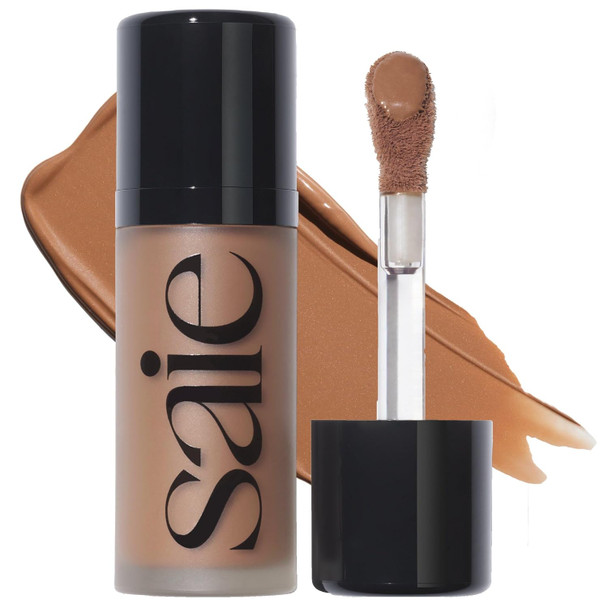 Saie Dew Bronze Hydrating Liquid Bronzer Stick Liquid Contour and Bronzer for Subtle Definition and All-Over Bronze  Lightweight, Blendable Formula with Doe-Foot Applicator