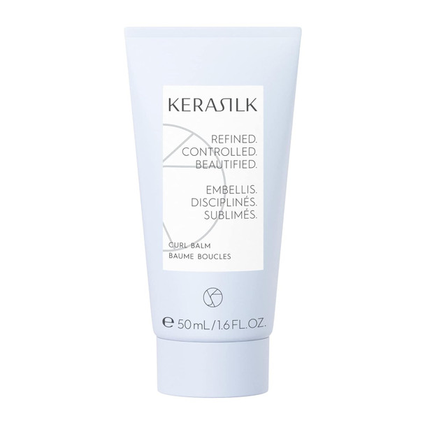 KERASILK Curl Balm | Creates Defined & Bouncy Curls | Enhances Curly Hair's Natural Texture | Frizz-Protection & Anti Humidity Effect | For All Curly Hair Types |