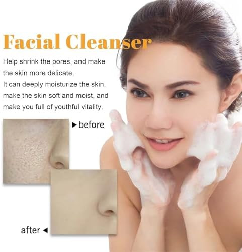 Yaper Turmeric Brightening Facial Cleanser Deep Cleansing Glow Wash Turmeric Foaming Face Wash