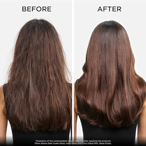Kerastase Gloss Absolu High-Shine Anti-Frizz Conditioner - Deeply Hydrates & Detangles, Instantly Softens, For Glossy & Bouncy Hair