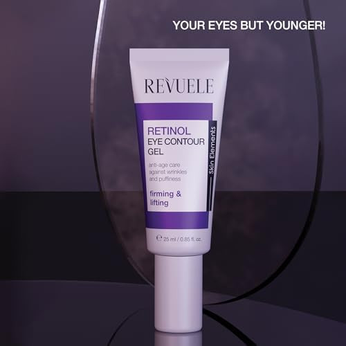 Revuele Retinol Eye Contour Gel,   Anti-Aging Eye Gel for Fine Lines, Wrinkles, Puffiness