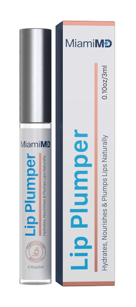 MiamiMD Lip Plumper 3ml Premium Lip Gloss for Women Hydrating and Nourishing with Collagen and Vitamin E  Gloss Plumper