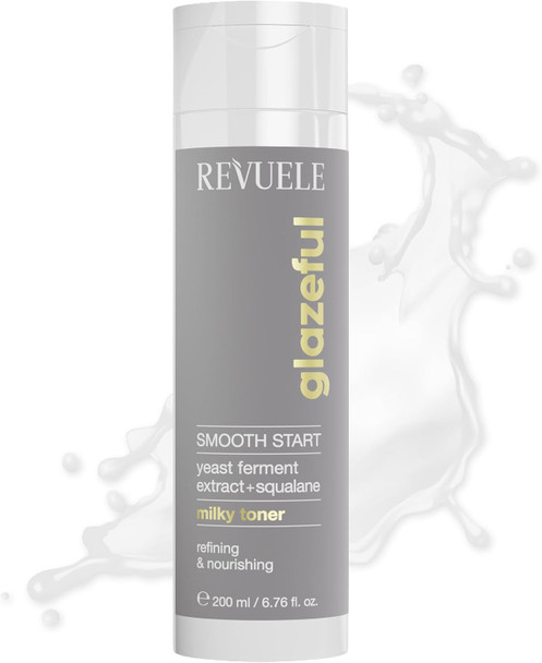 REVUELE Barrier Bliss Milky Toner Milky Face Toner for Dry & Sensitive Skin, Ceramides & Beta-Glucan for Skin Barrier Repair, Hydration & Radiance, Glazeful