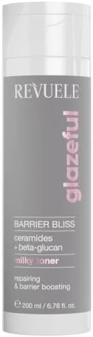REVUELE Barrier Bliss Milky Toner Milky Face Toner for Dry & Sensitive Skin, Ceramides & Beta-Glucan for Skin Barrier Repair, Hydration & Radiance, Glazeful