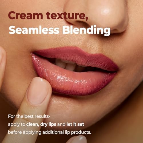 Laka Lip Liner - Smooth & Blendable Soft Matte Lip Contour Pencil for Shaping & Overlining Lips | Waterproof Formula, Oil-Cleanse Off, Long-Lasting Wear