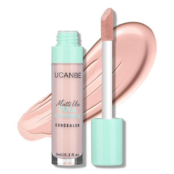 UCANBE Liquid Concealer Stick Conceals Covers Highlights Medium to Full Coverage Hydrating Color Corrector Face Makeup for Under Eye Dark Circles