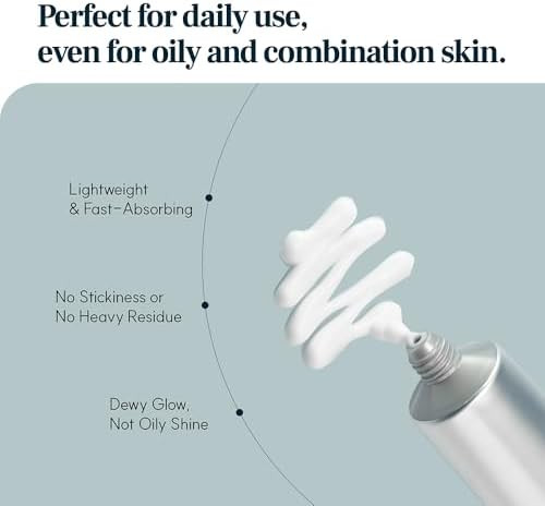 S.NATURE Pore Refining Moisturizer for Dry & Sensitive Skin – Squalane Hydrating Face Cream, Tightening & Smoothing Pores, Lightweight Korean Skincare